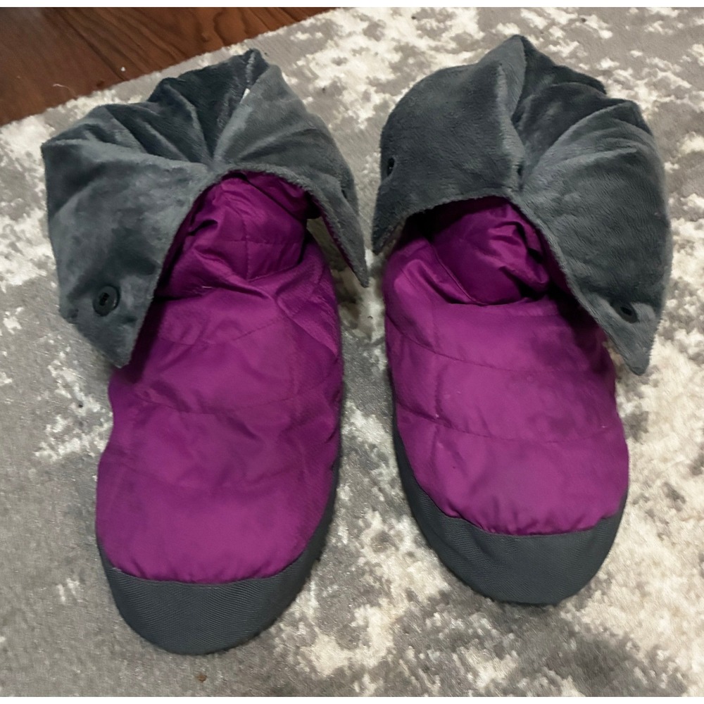 REI Exped Purple Nylon Fleece Lined Camp Booties Small (6-8)